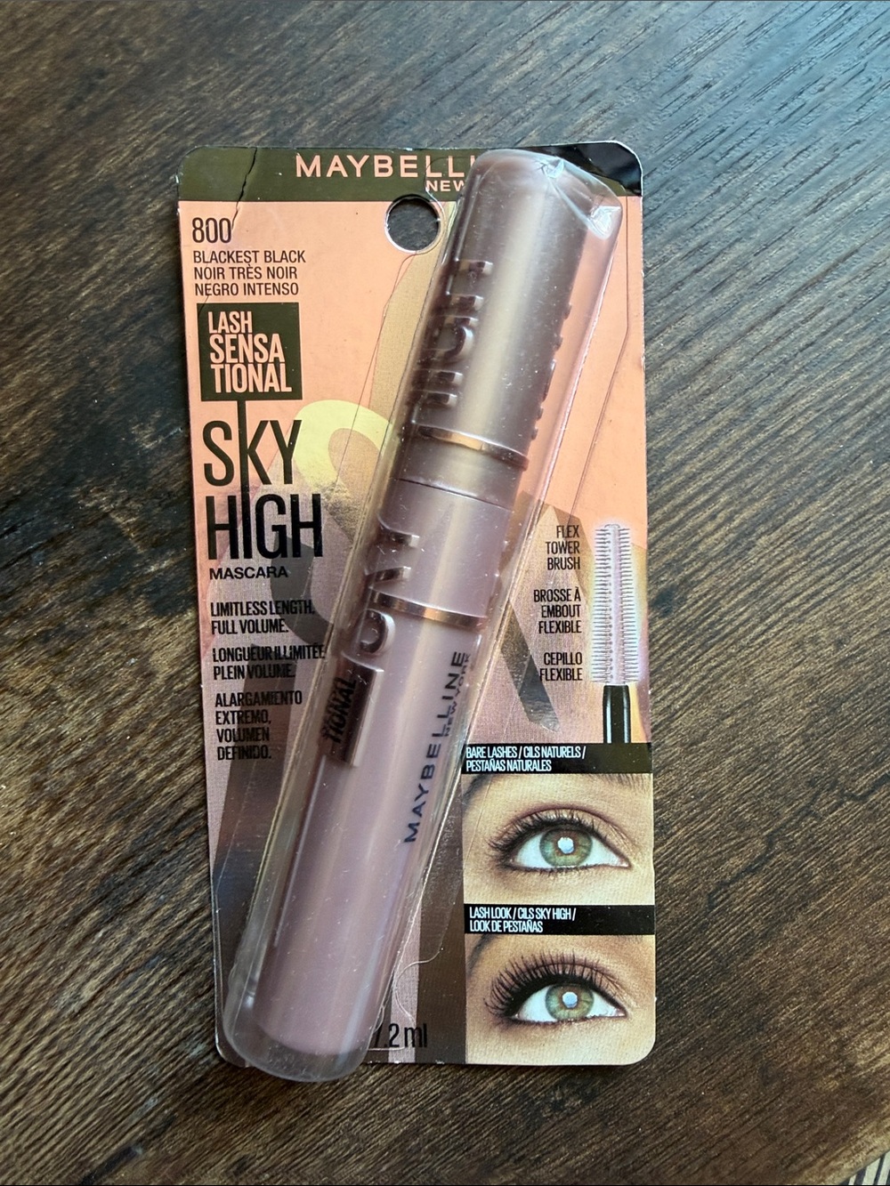 Maybelline Sky High Mascara - Blackest Black with Pink Packaging